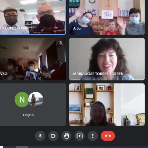 Videoconferência Internacional de turmas do 1º Ciclo, participantes no projeto Erasmus+