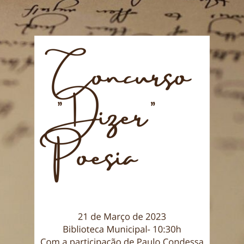 Pré-inscrição EML e EMF – Concurso “Dizer Poesia!”