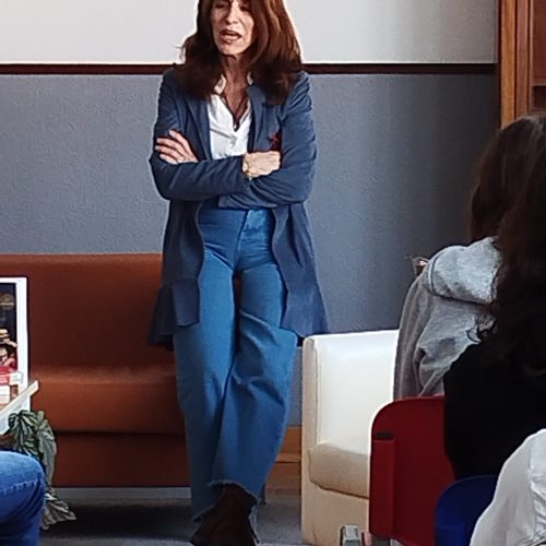 Maria João Lopo de Carvalho na Escola Maria Lamas