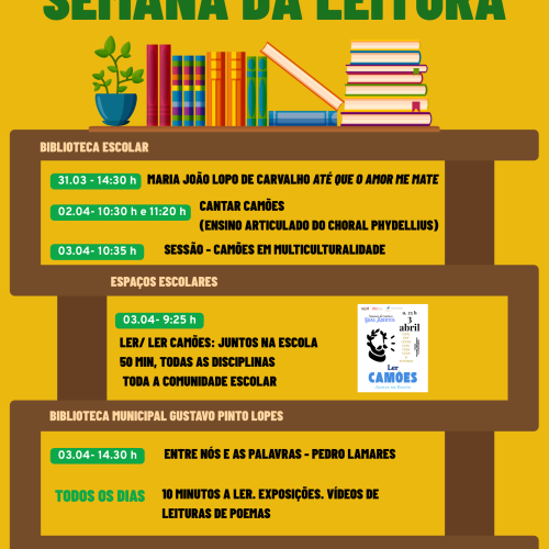 Semana da Leitura: Cartaz concelhio e da ESML
