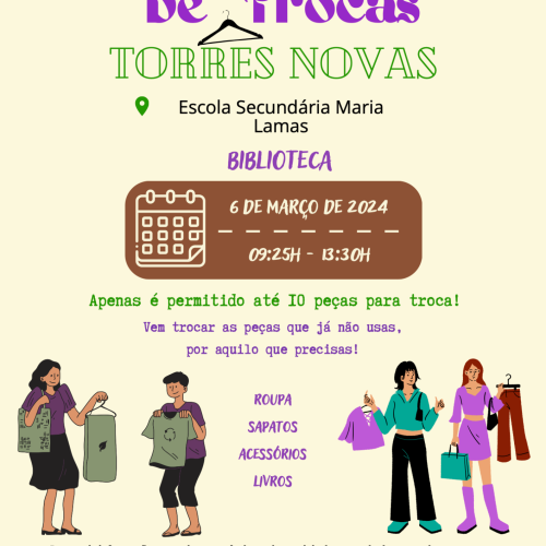 Mercado de Trocas na biblioteca da ESML