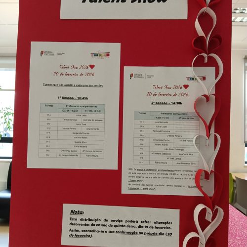 “Dia de S. Valentim” no Agrupamento Gil Paes